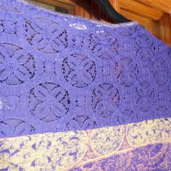 RuffHewn Purple/Pink Top with Lace - Size PL - Picture 5 of 6